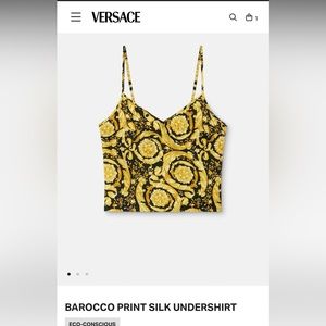 BAROCCO PRINT SILK UNDERSHIRT